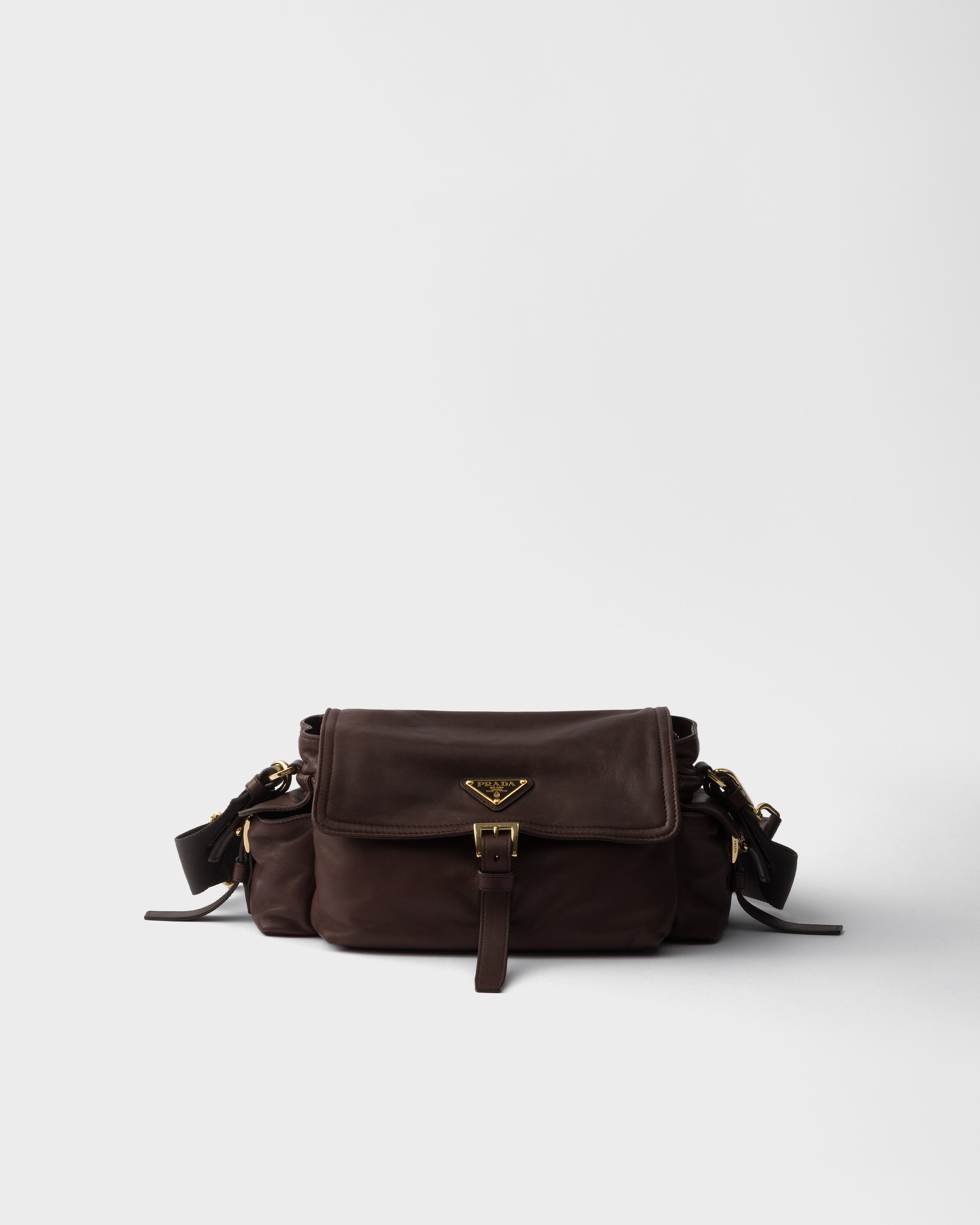 Medium Prada Explore nappa leather shoulder bag with flap - Image 1